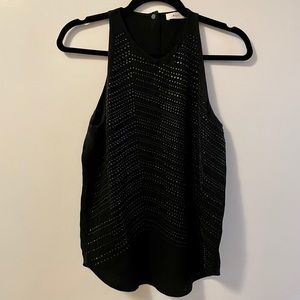 A.L.C Black Silk Tank Top